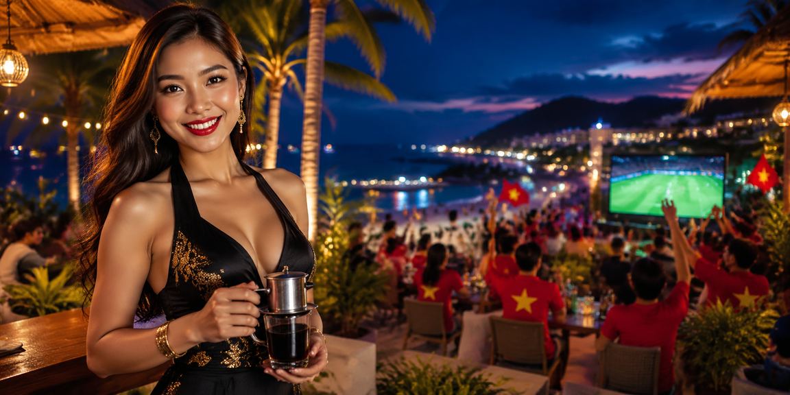 Người chơi trải nghiệm app casino tại quán cà phê Phú Quốc